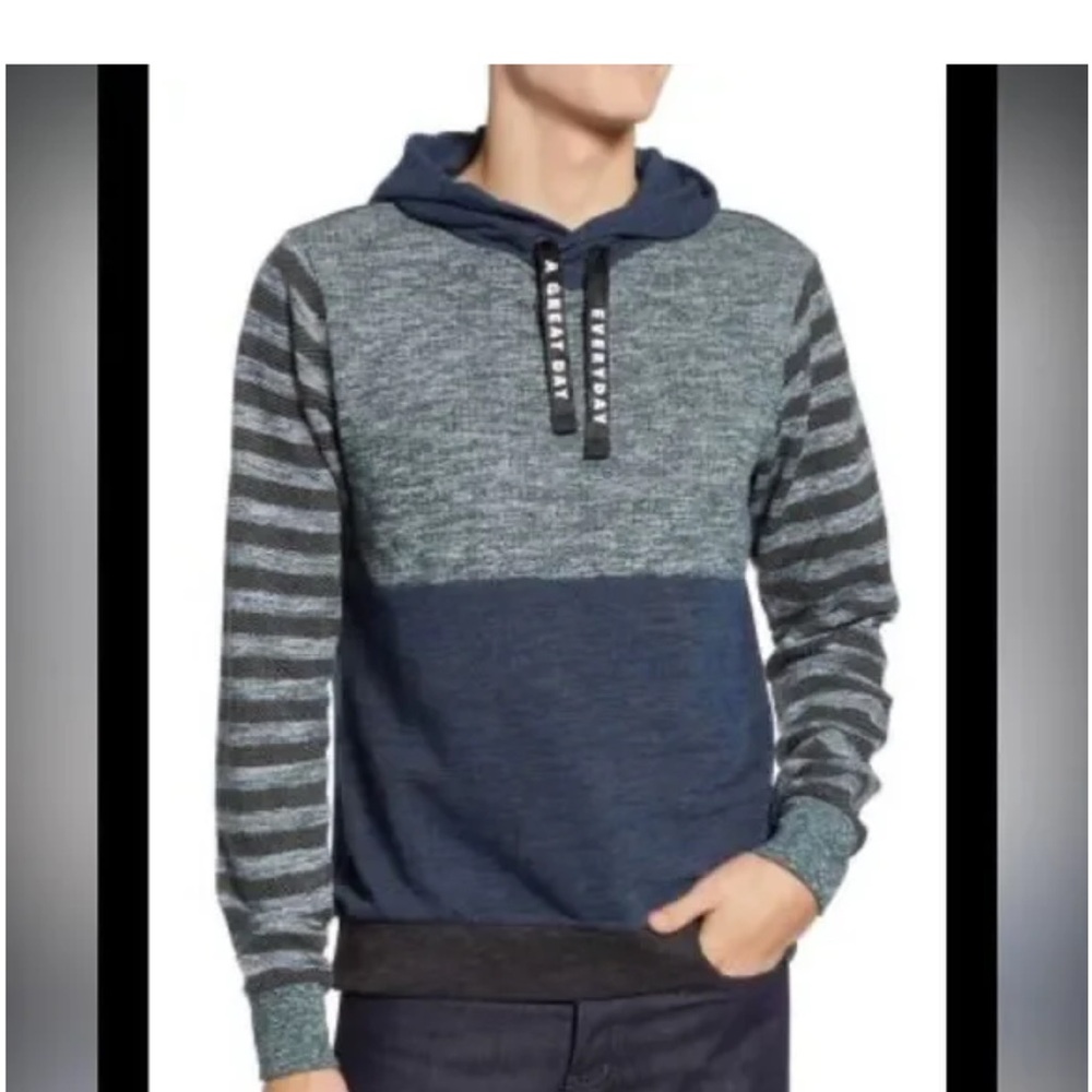 Scotch & Soda The Peaks Striped Hoodie Large
